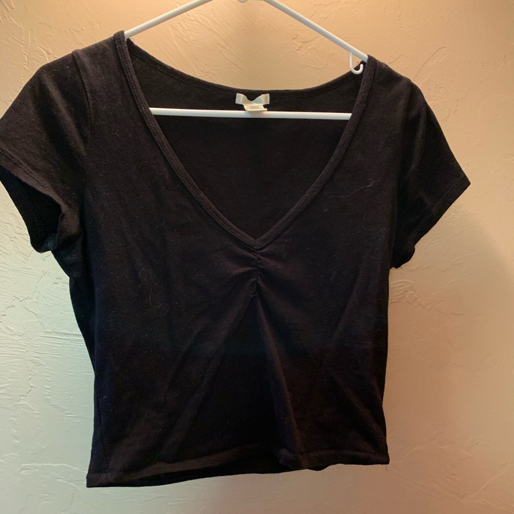 Black crop top